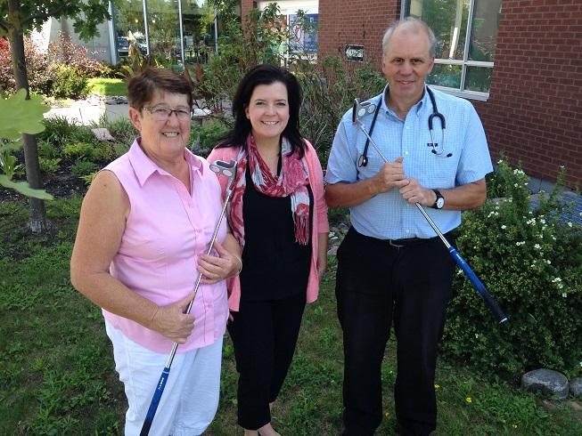 Therese Scheer, Erin Coons, and Dr. Sherkin